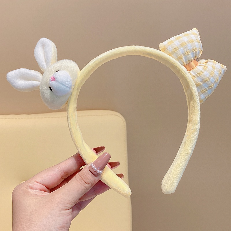 Băng Đô Cài Tóc Phủ Lông Kiểu Hoạt Hình Dễ Thương Thời Trang 2022 Cho Bé Gái