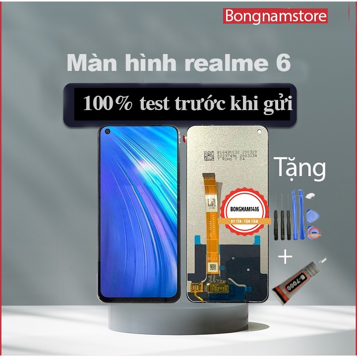 Màn hình Oppo Realme 6 / Realme 7 / Realme6 / Realmetặng kèm bộ sửa và keo dán b7000