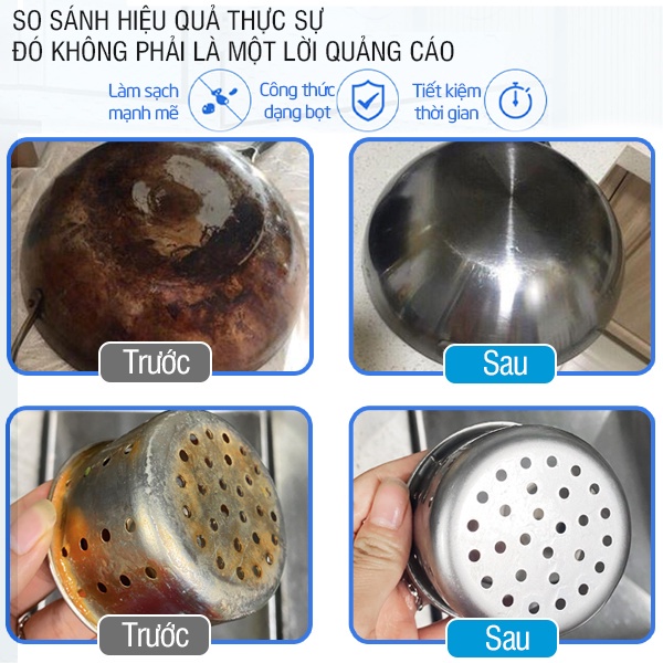 Combo Tẩy cặn canxi nhà tắm + Tẩy dầu mỡ nhà bếp Osaro tiết kiệm an toàn tiện lợi