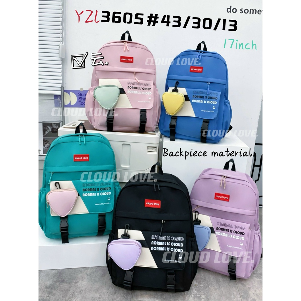 "BALO HỌC SINH CAO CẤP TẶNG KÈM TÚI NHỎ XINH XẮN-BALO CLOUDLOVE ĐẸP DÀNH CHO HỌC BẠN NỮ MANG ĐI HỌC ĐI LÀM"