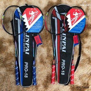 Bộ đôi vợt đánh cầu lông carbon Linpai Pro-18 kèm bao đựng vợt cầu lông