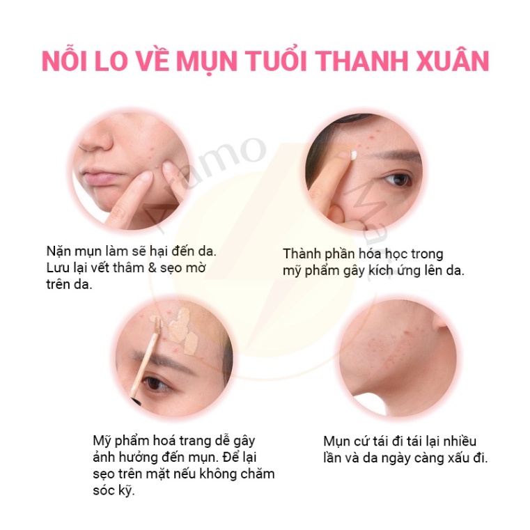 Miếng dán mụn Mayskin hiệu quả 4 in 1 thương hiệu Đài Loan sản xuất USA