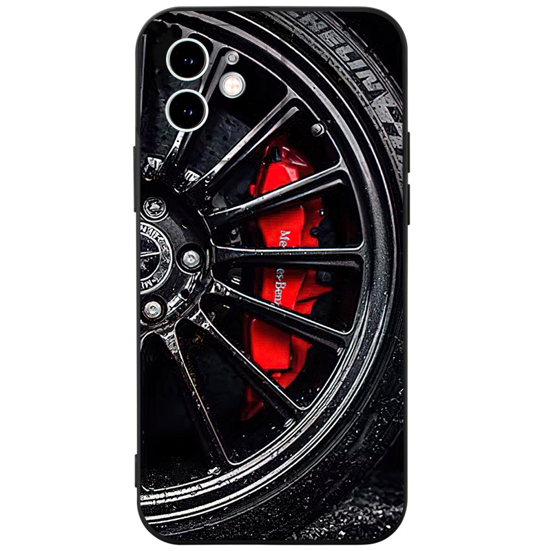 Ốp lưng GUMAN Mềm ngầu nam màu đen dễ thương đẹp Cho iPhone 14 13 12 11 Pro Max SE 2020 X XR XS 8 7 ip 6S 6 Plus kute XYB983