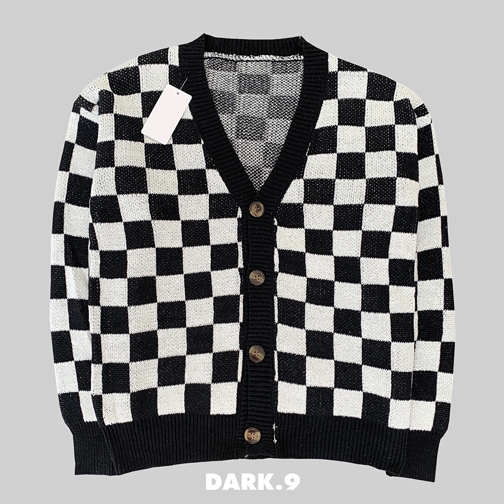 Cardigan kẻ caro Uniex nam nữ  AL33333