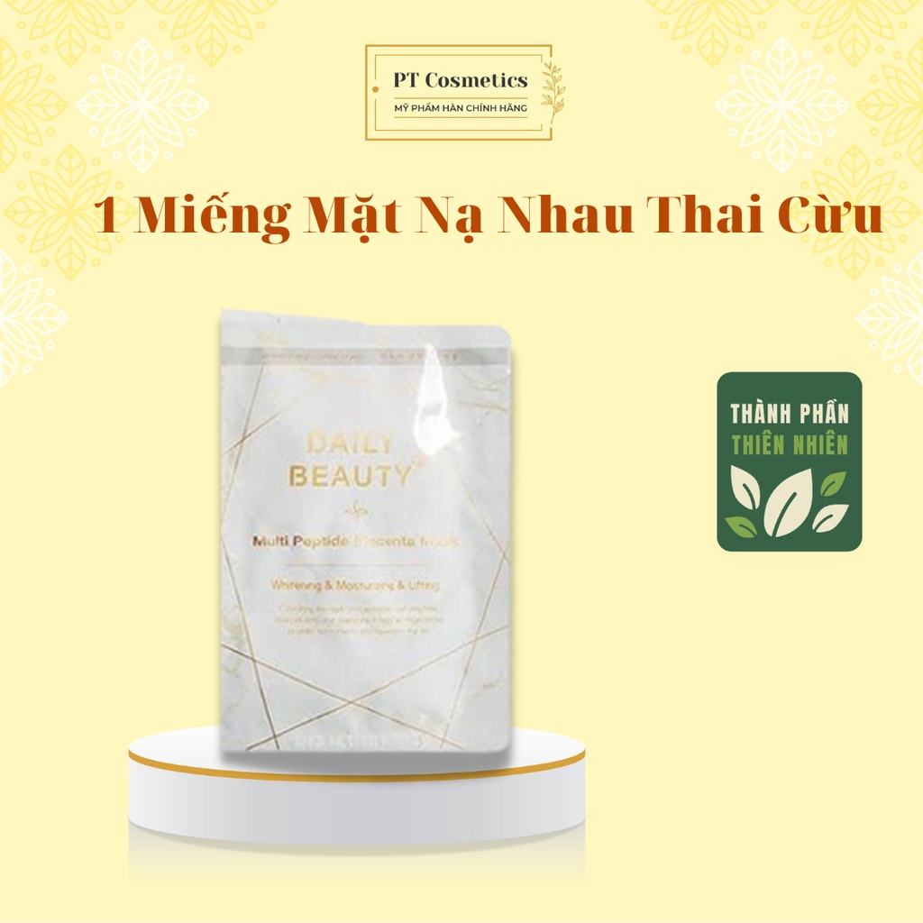 Mặt Nạ Nhau Thai Cừu Lẻ Miếng Multi Peptide Placenta Mask Cải Thiện, Nuôi Dưỡng Làn Da - PT Cosmetics