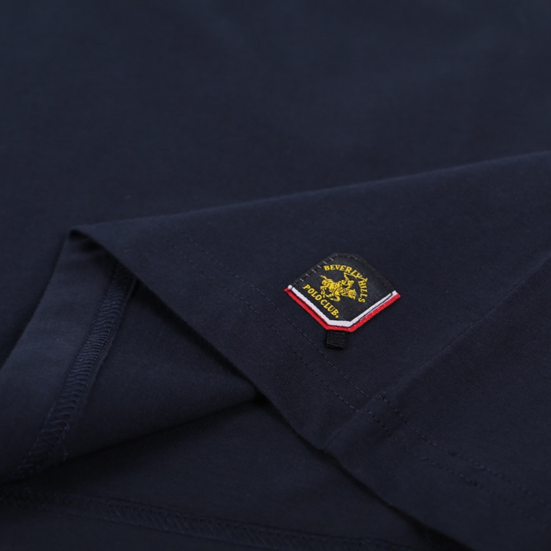 Beverly Hills Polo Club - Áo thun Ngắn tay Nam Regular Fit Navy NV- BHPC TSMRSW21TL037