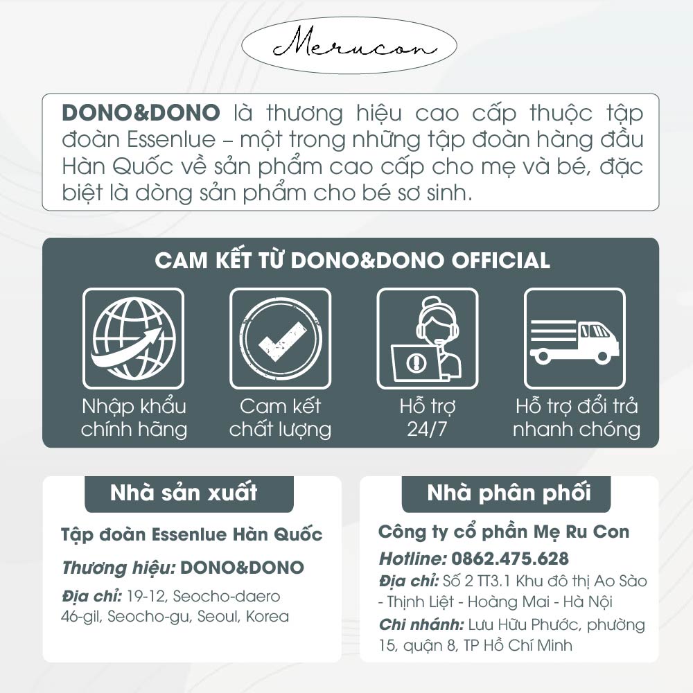 Chăn Cotton Sợi Tre 4 Mùa Cho Bé, Mềm Mịn, Thoáng Khí, An Toàn Cho Bé - Thương hiệu DonoDono Hàn Quốc
