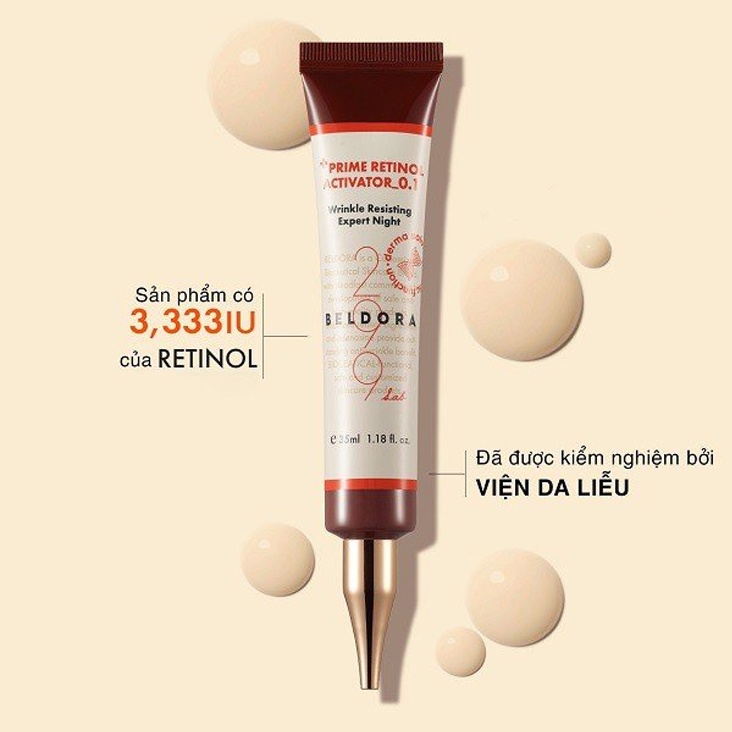 Kem dưỡng retinol 0.1 cho da nhạy cảm Beldora 299 prime retinol 0.1% 35ml NPP shoptido