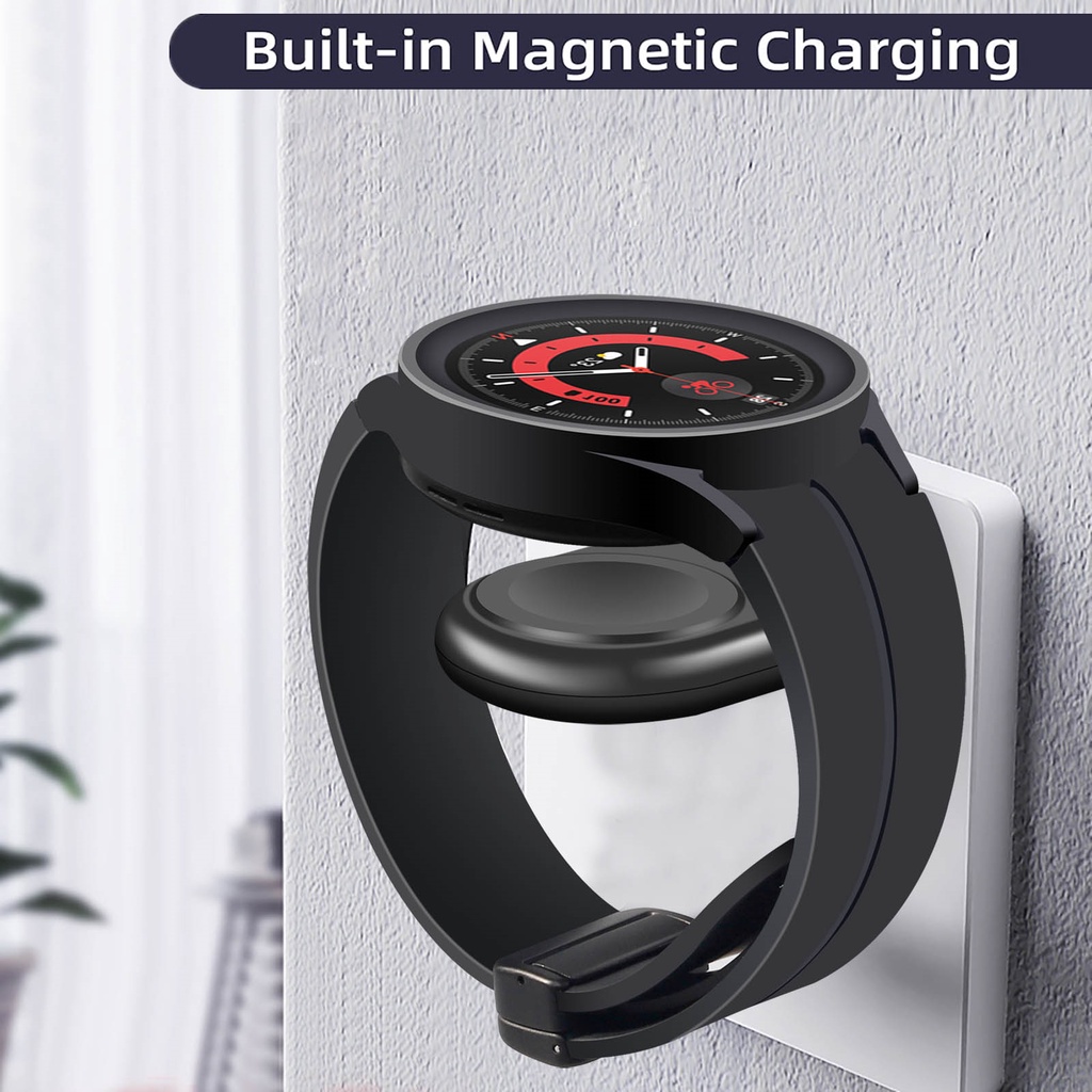 Đế Sạc Không Dây USB C Cho Đồng Hồ Samsung Galaxy Watch 5 Pro 4 3 Active 2 Gear Type C