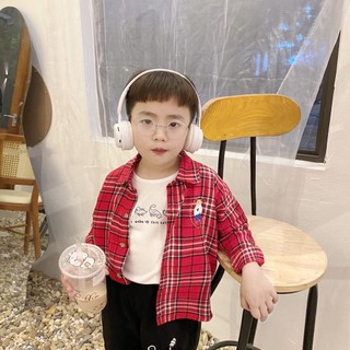 Áo sơ mi caro đỏ dài tay Beemo