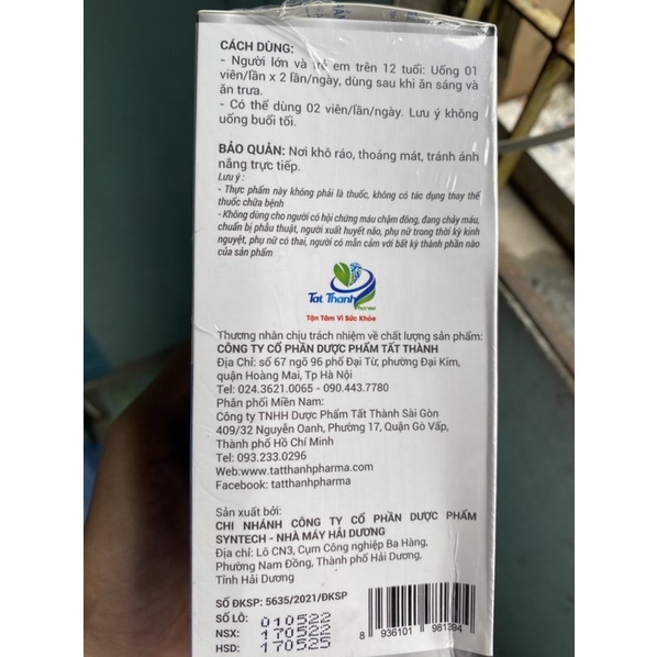 Tiền đình ích trí 60v