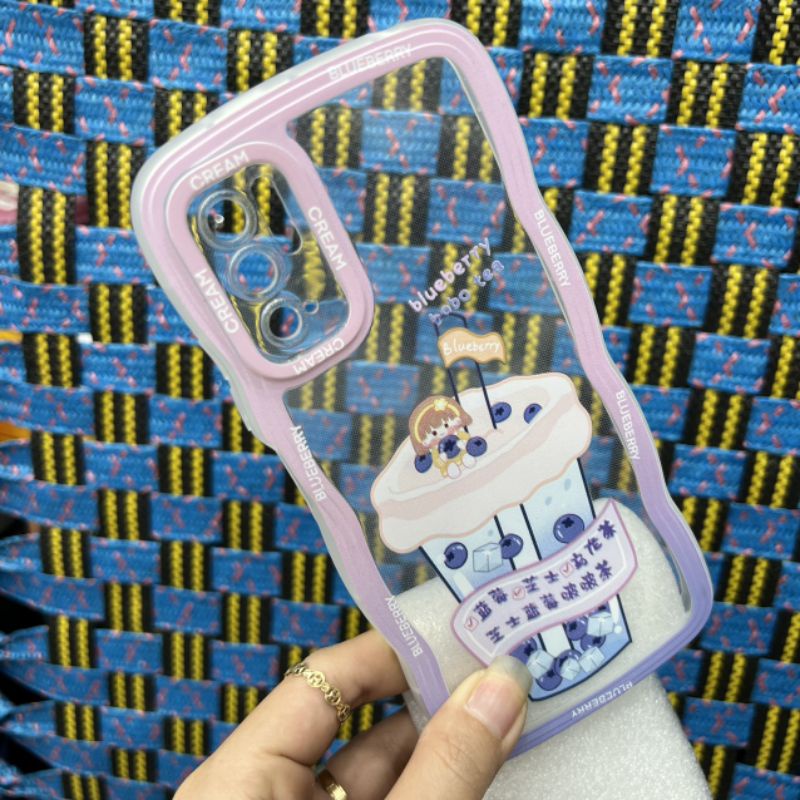 Ốp lưng Xiaomi Redmi Note 10 5G dẻo hình siêu dễ thương viền lượn sóng bảo vệ camera