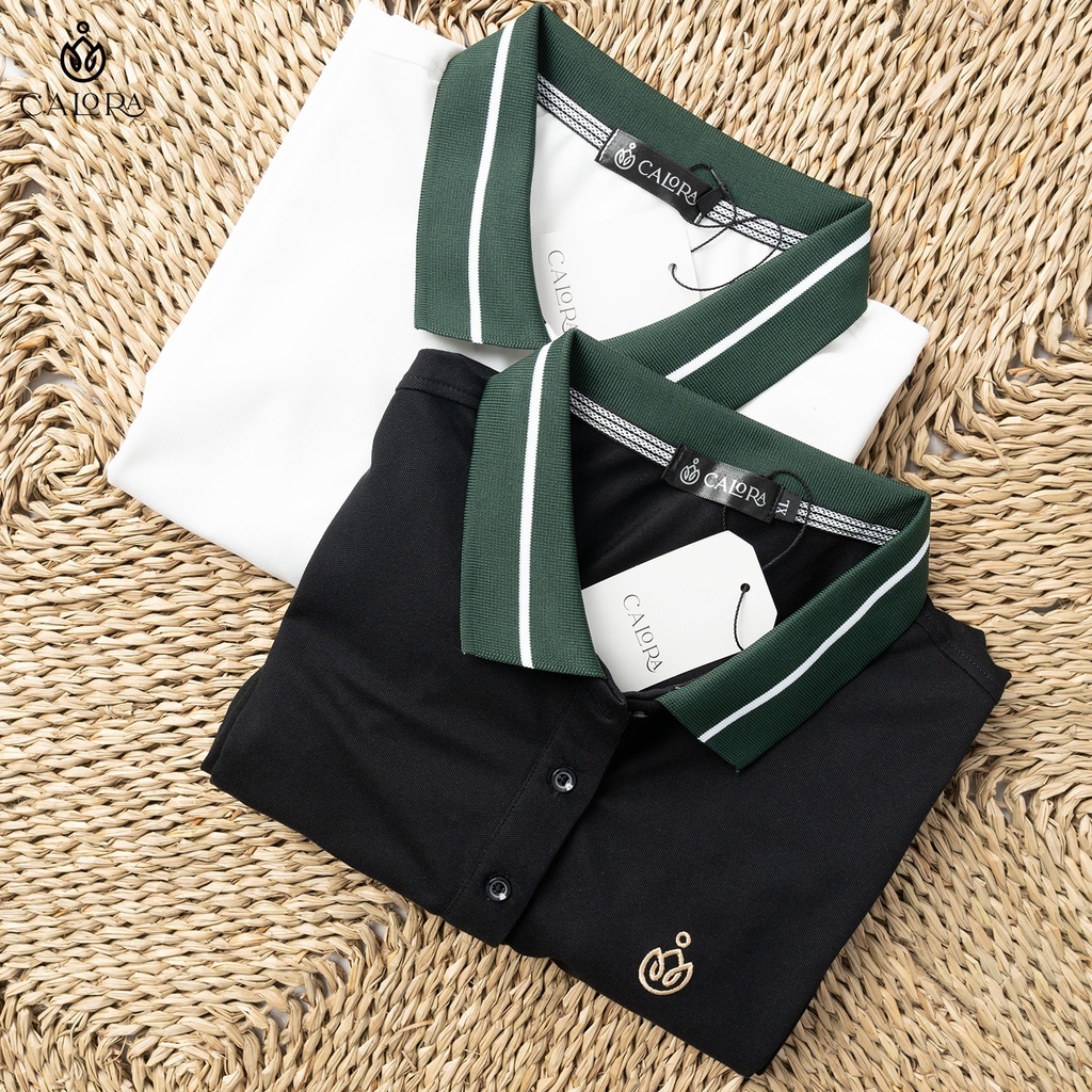 Áo Polo Bigsize Nữ 60-100KG CALORA Cao Cấp, Vải mắt chim mềm, Thoáng Mát, Calora big size nữ -PLCLR002