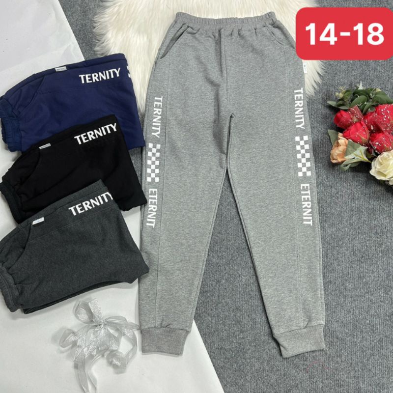 {30-60kg} Quần nỉ da cá bé trai size đại cồ (loại mịn đẹp)- M681