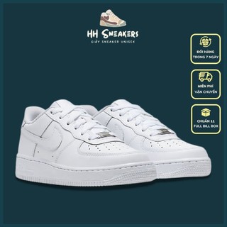 Giày AF1 trắng nam nữ basic quốc dân - Giày thể thao sneaker nam nữ AF1 trắng cao cấp Full Box