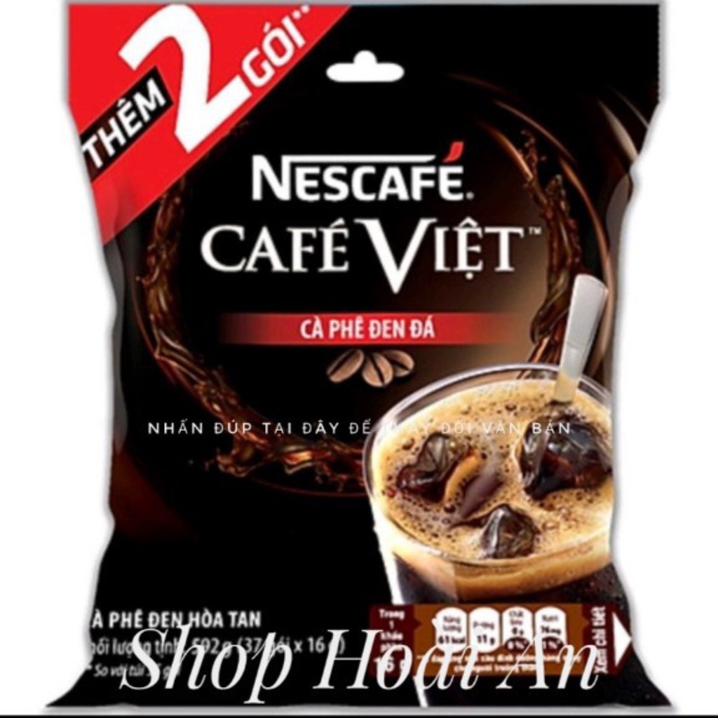 NesCafé Cafe Việt đen đá. (Bịch 35 gói x 16g)