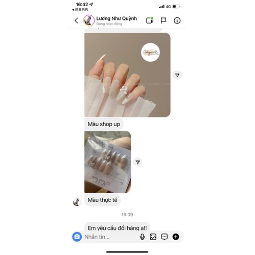 Móng Úp Thiết Kế Mắt Mèo Thạch Đính Nơ nb125 julynails.vn