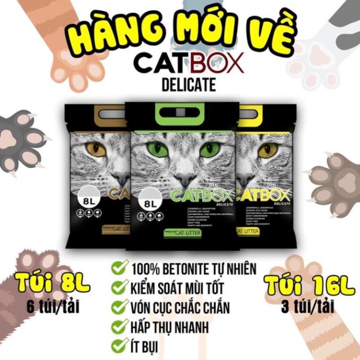 Cát Vệ Sinh Cho Mèo Khử Mùi Hôi, CATBOX Luxury, Delicate 8L Các Mùi Hương - Pet Max