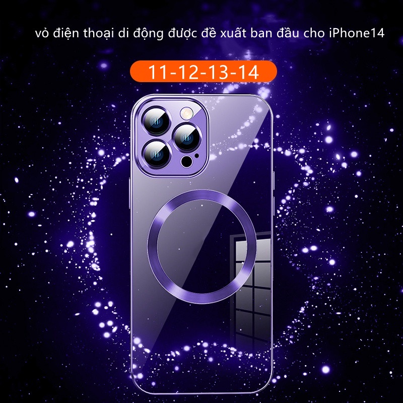 Ốp Điện Thoại iPhone 14 13 Pro max case ốp lưng điện thoại iphone 11 12 pro max Mềm Trong Suốt Chống Sốc Mạ