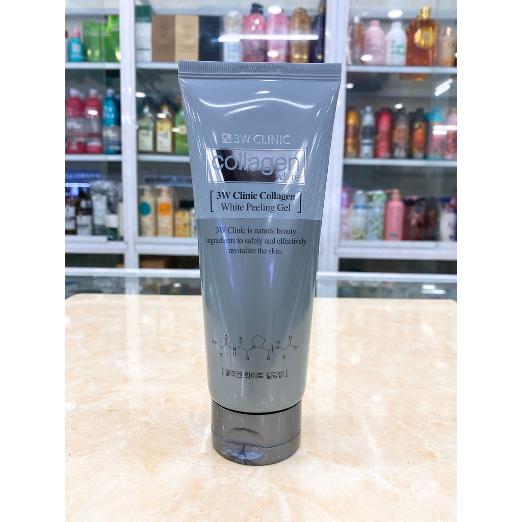 TẨY TẾ BÀO CHẾT 3W CLINIC COLLAGEN MÀU TRẮNG HÀN QUỐC 180ML