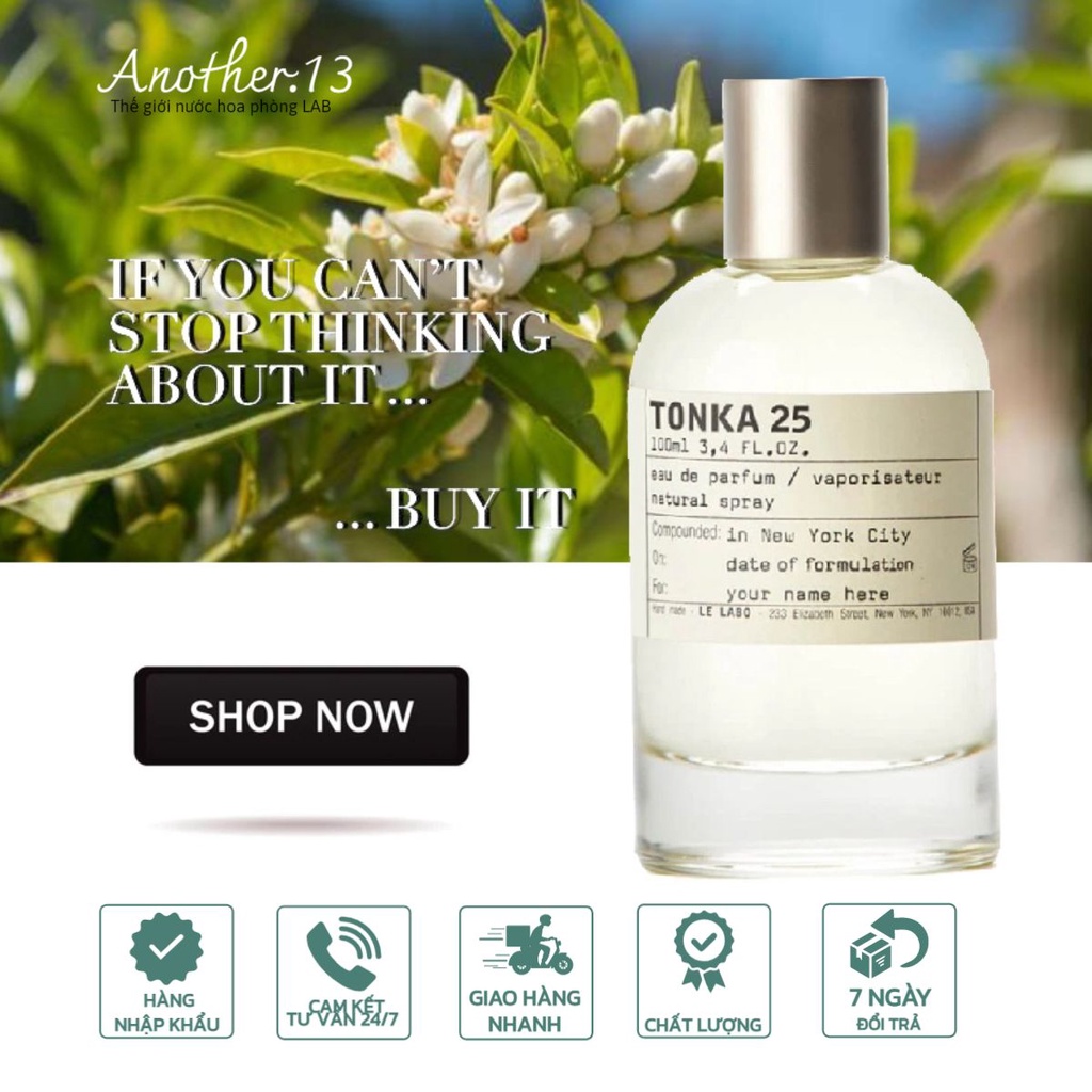 ⁂︎ 10ml┊Nước Hoa Phòng Lab ʟ ᴇ ʟ ᴀ ʙ ᴏ - Tonka 25 / EDP | BigBuy360 - bigbuy360.vn