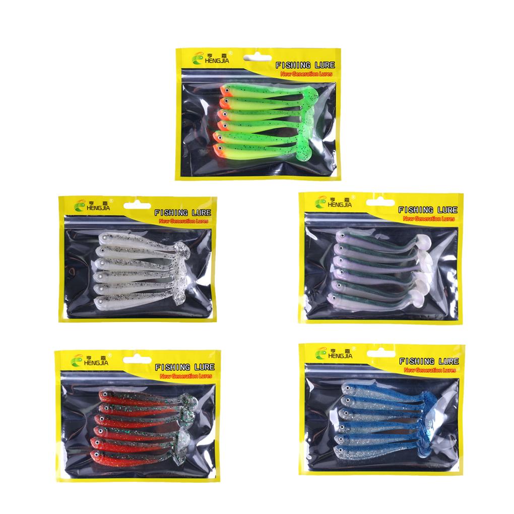 Set 6 Mồi Câu Cá Giả Hình Giun Mềm