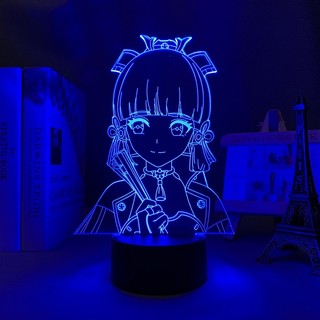 Đèn led 3d hình nhân vật anime genshin impact~ đèn anime 16 màu có remote điều khiển