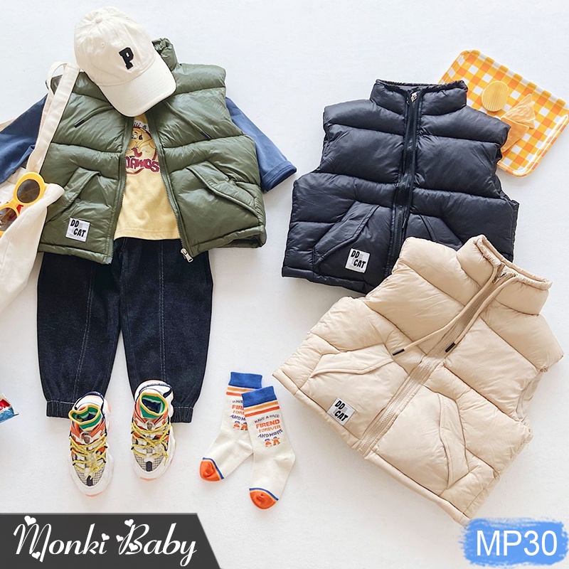 - Áo phao gile cao cấp cho bé trai và gái, size đại đến 55kg, hàng Quảng Châu dày đẹp mềm nhẹ | MP30