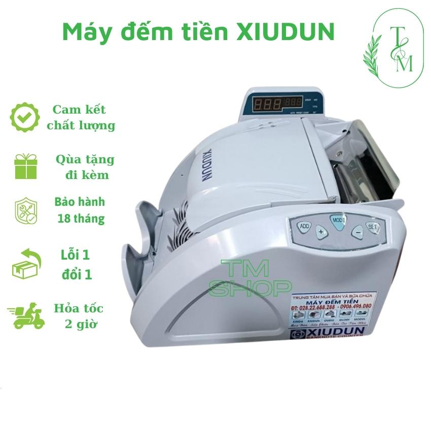 máy đếm tiền XIUDUN_3500V, máy đếm tiền nhỏ gọn, siêu bền, phát hiện tiền siêu giả, có chức năng chia mẻ cộng dồn