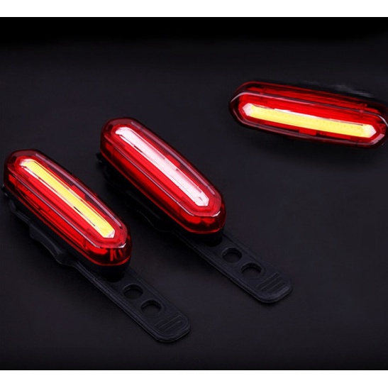 Đèn hậu NQY AQY-096 siêu sáng, 2 chế độ màu, 6 kiểu nháy, sạc bằng cổng usb