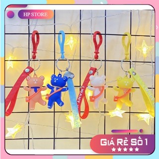 Móc khoá gấu Bear móc treo chìa khoá xe máy ô tô dễ thương cute