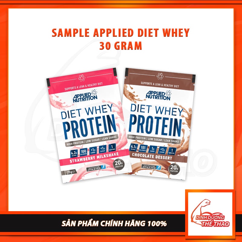 Giá tốt nhẩt sample applied diet whey 30 gram hỗ trợ quản lý cân nặng giảm - ảnh sản phẩm 1