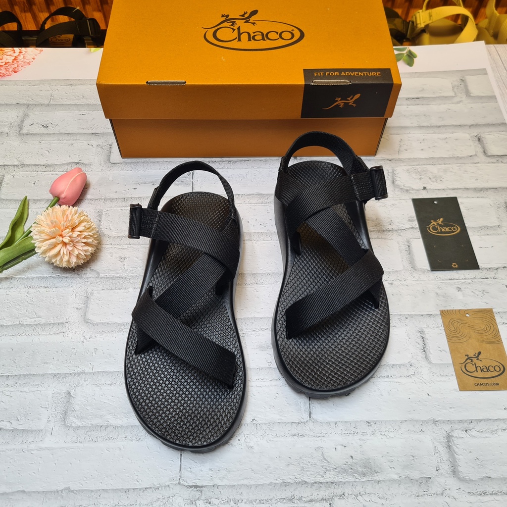 Giày Sandal Nam Nữ, Dép Chaco Mã Màu Đen Full Thời Trang Năng Động TG01