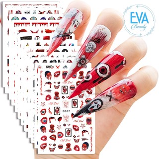 Nail sticker dán móng tay 3d dạng decal trang trí lễ hội ma quỷ halloween b858687