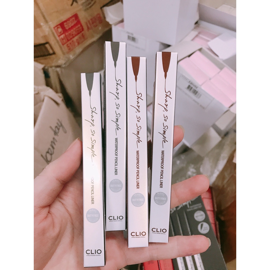 Chì kẻ mắt không trôi Clio Sharp So Simple Waterproof Pencil Liner