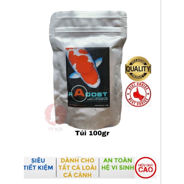 Men vi sinh đường ruột Radost cho cá cảnh.