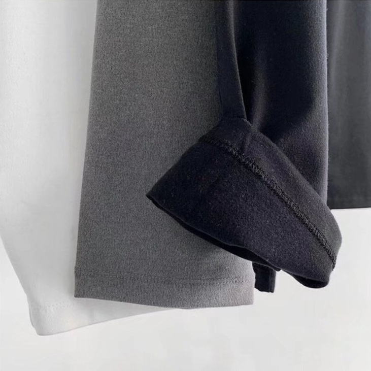 Áo Thun Nam Tay Dài Cổ Cao Màu Trơn Phong Cách Hàn Quốc Mới