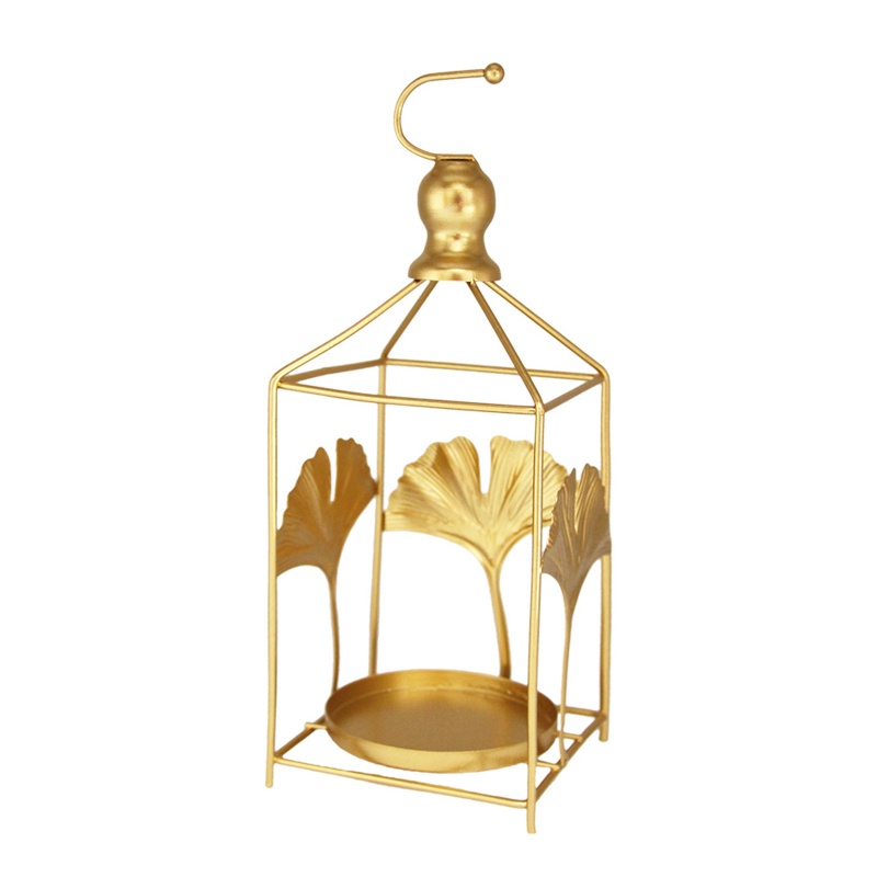 Giá Đỡ Nến Bằng Kim Loại Mạ Vàng Sang Trọng Phong Cách Bắc Âu