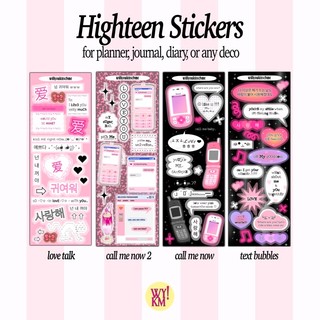 Hình Dán Bảng Chữ Cái & Y2K Deco / Planner Polco Cho Tuổi Teen