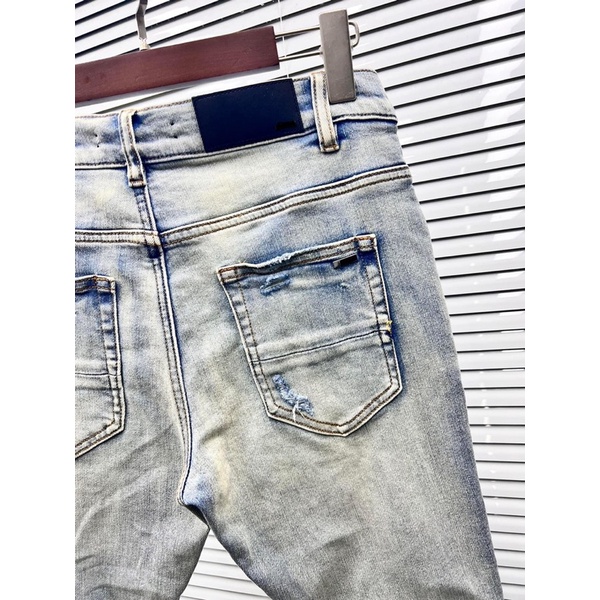 Quần Biker Siêu Cấp Vá Trắng Cao Cấp