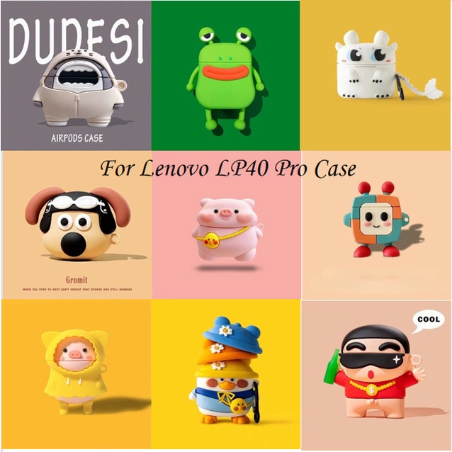 Phim hoạt hình Puppy & Little Dinosaur cho Lenovo LP40 Pro Vỏ tai nghe mềm