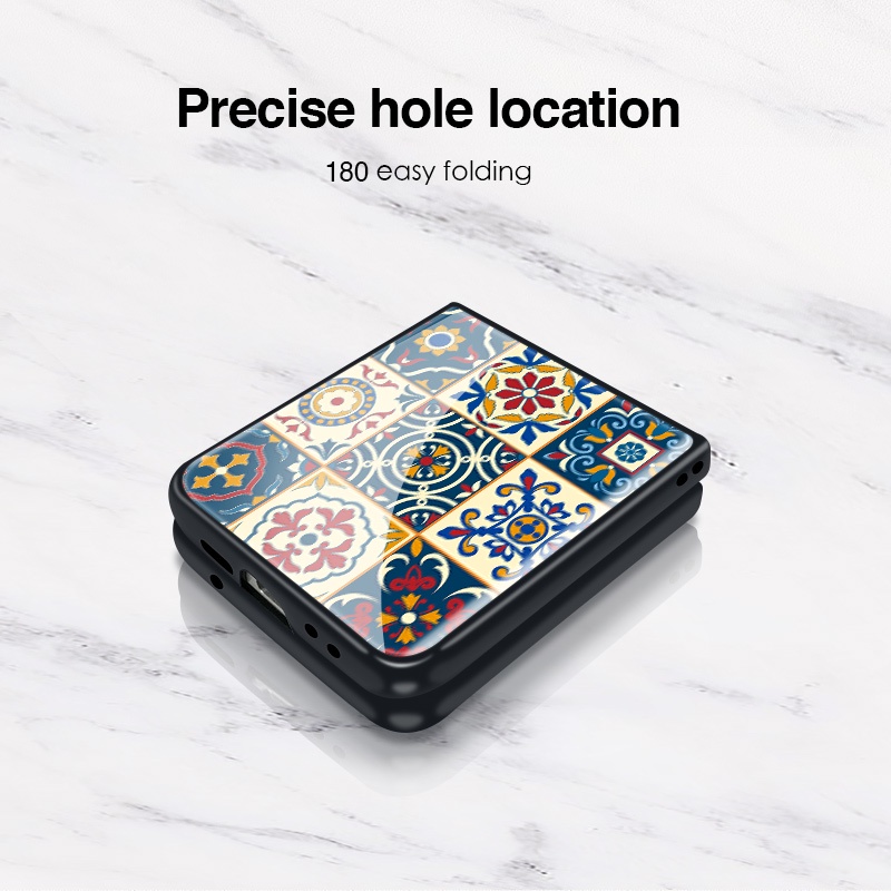 Vỏ Bao Da Điện Thoại Kiểu Dân Tộc Cho samsung galaxy z flip 4 flip3 5g