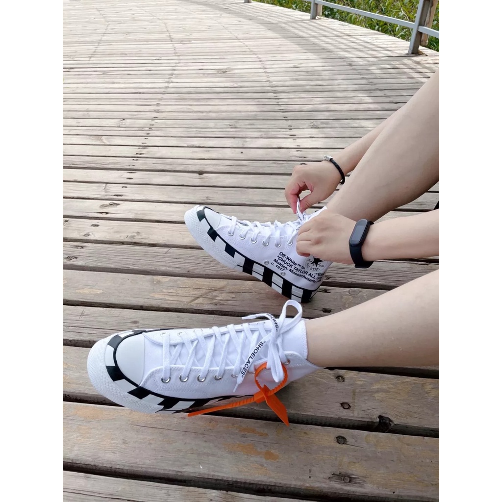 Off-white Giày Thể Thao Converse ALL STAR 70 OW 2.0 Cobrand MALDEN Massachusetts USA # 1420