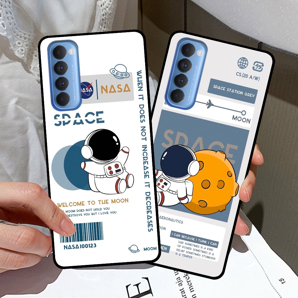 Ốp Oppo Reno4 / Reno4 Pro / Reno 4 in hình vũ trụ, nasa, moon, earth siêu đẹp