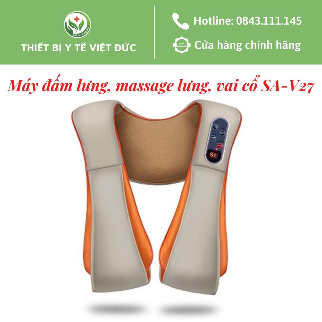 Máy Đấm Lưng, Massage Cổ, Vai, Gáy Nhật Bản Osaka - HỖ TRỢ GIẢM ĐAU MỎI VAI GÁY, THƯ GIẢN(SA-V27)