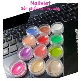 set 12 hũ bột làm hoa nail - bột chuyên dụng ngành nail hũ 2g