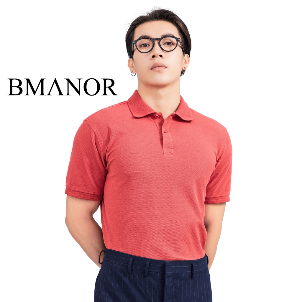 Áo Polo Nam BMANOR Basic - BRICK form Regular Fit