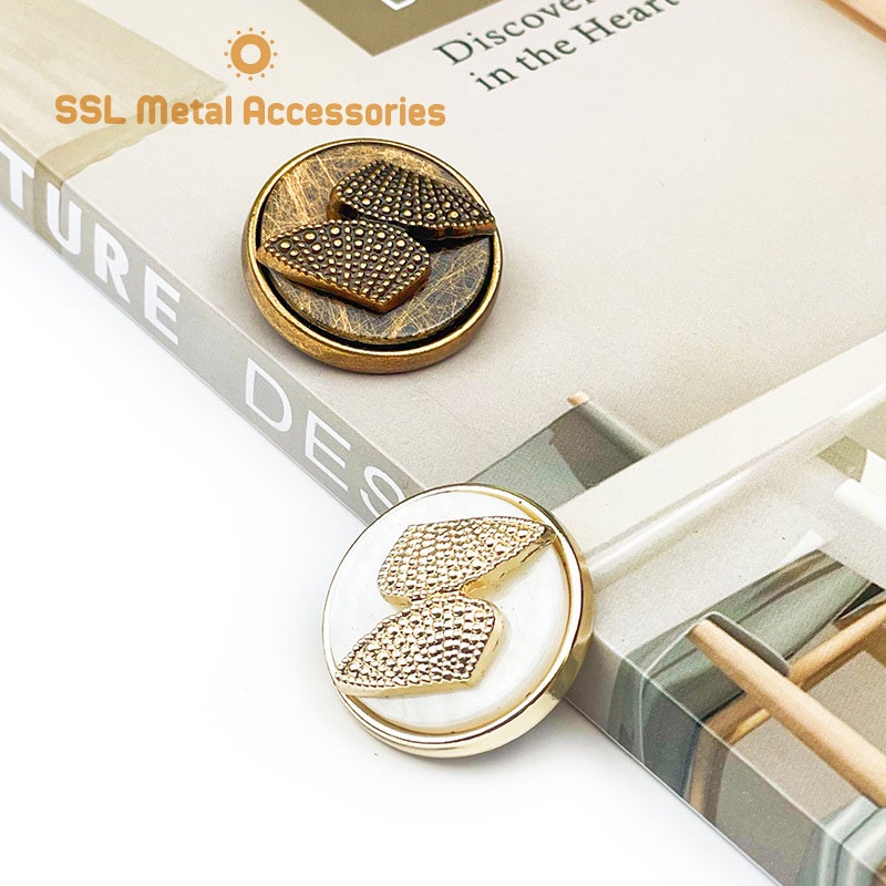 Cúc áo, nút áo kim loại thời trang mới hình tròn dành cho váy đầm, áo sang trọng CD-262 18mm