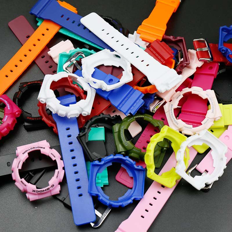 Bộ Dây Đeo + Hộp Đựng + Vít Bằng Silicone Cho Casio G-SHOCK GMA-S110 120 130