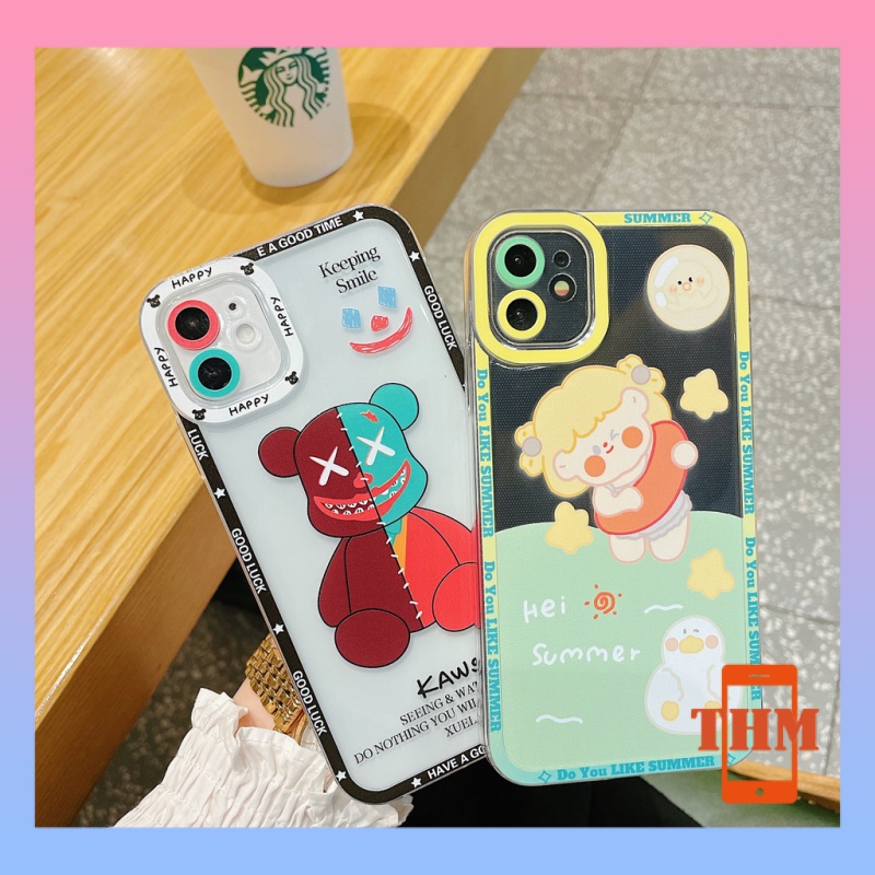 Ốp lưng Điện Thoại Hình Gấu kaws Cho iPhone 6/6plus/6s/6splus/7/7plus/8/8plus/X/XS/XR/XSMAX/11/12/13/pro/max/plus/promax/-261